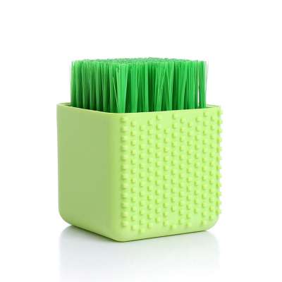 Amazon Hot Sale Multifunctional Portable Household Soft Hair Cleaning Clothes Washing Dual Purpose Silicone Laundry Scrub Brush